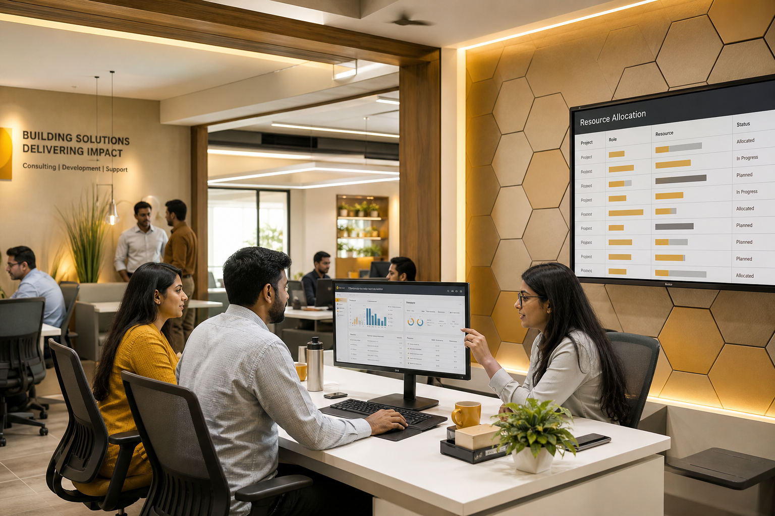 TA Digital Consulting operations workspace with collaborative IT planning environment